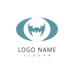 Obraz premium bat vector icon logo template