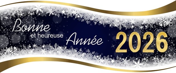 Carte de v&oelig;ux Bonne Ann&eacute;e 2026
