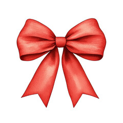 Vibrant Red Ribbon Bow - Perfect for Holiday Decorations and Gifts