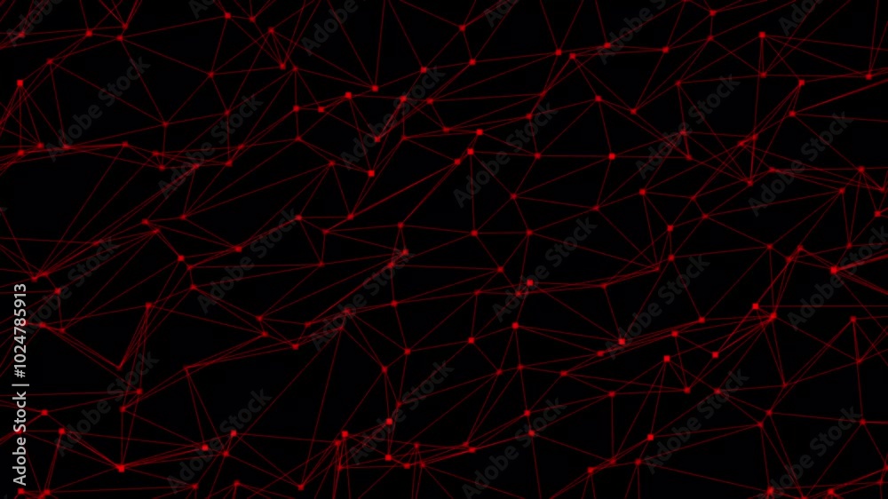 Aufkleber abstract plexus technology science concept 3d illustration. polygonal background with dots and lines