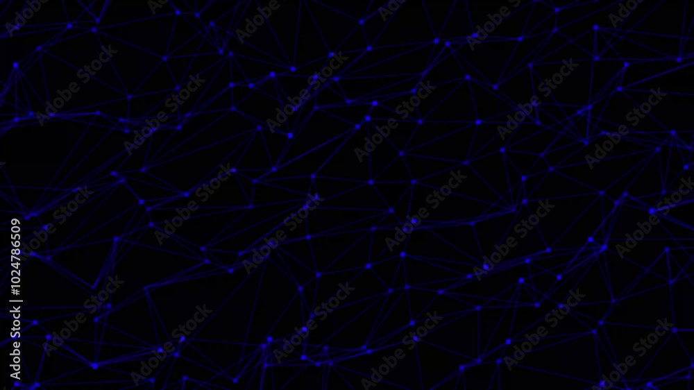 Aufkleber abstract plexus technology science concept 3d illustration. abstract background with connecting dots