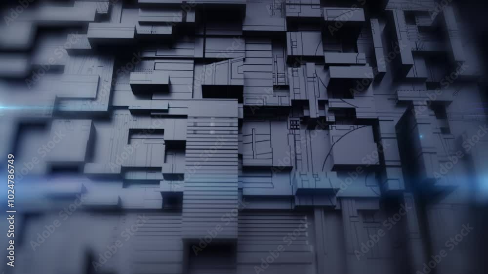 Poster 3d rendering abstract background technology basic shape polygon for technology futuristic concept