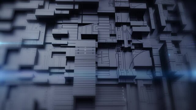 3D Rendering Abstract Background technology basic shape polygon for technology futuristic concept