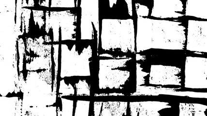 Fototapeta premium Square Outline Right Angle Print Making Hand Painted Pattern Texture Background