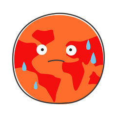 Obraz premium climate change global warming concept