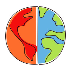 climate change global warming concept
