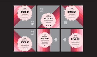 Social media post banner template - Banner vector for social media ads, web ads - Facebook post and stories, Instagram story collections and post frame, layout designs