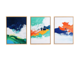 Minimalistic abstract wall paintings for modern home decor and art galleries