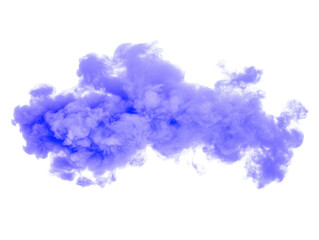 Fototapeta premium Blue smoke explosion border for creative digital design and spring themes