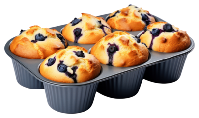 PNG Blueberry muffins blueberry dessert baked.