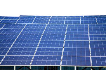 Obraz premium Alternative energy, green energy, solar panel isolated on transparent background.