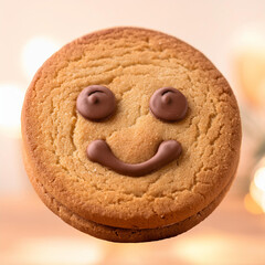Emotionally Expressive Cookie Faces Close Up