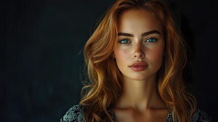 Naklejka premium Polish Woman in Chic Contemporary Fashion