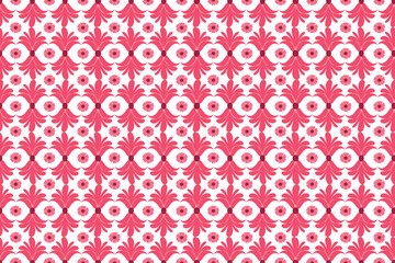 Ikat pattern fabric design seamless geometric pattern vector 