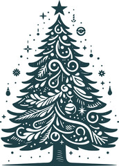 vector christmas tree