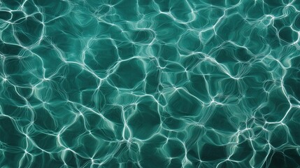 Abstract pattern resembling light reflections on rippling water with teal and white colors