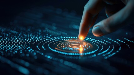 A hand using a stylus to circle data points on a digital graph, demonstrating digital tools in consulting