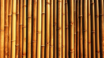 Fototapeta premium Textured Bamboo Wall