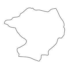 Kyankwanzi district map, administrative division of Uganda. Vector illustration.