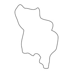 Iganga District map, administrative division of Uganda. Vector illustration.
