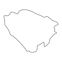 Jinja District map, administrative division of Uganda. Vector illustration.