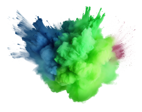 PNG Splattered creativity exploding abstract.