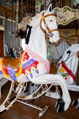 carousel horse on the carousel