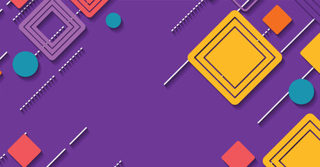 Abstract Geometric Background in Vibrant Colors