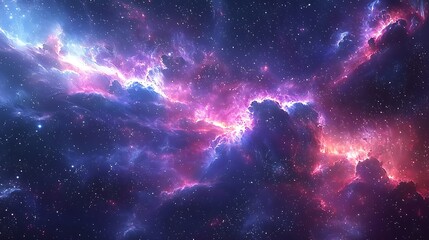 Cosmic Nebula Background Space Exploration Galaxy Starscape
