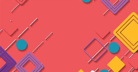 Abstract Geometric Background in Vibrant Colors