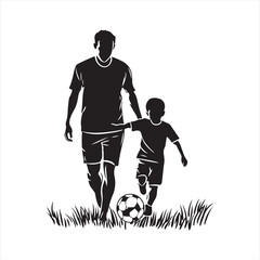 soccer player silhouette