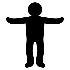 man stretching icon