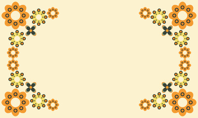 soft color beautiful flower petal background with copy space