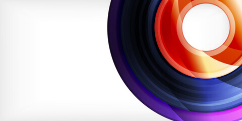 Circles, round elements, ring shapes premium background. Vector Illustration For Wallpaper, Banner, Background, Card, Book Illustration, landing page