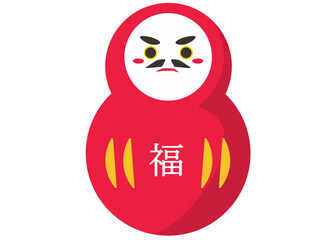 だるま。ベクターイラスト