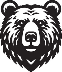 Bear head silhouette