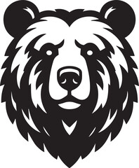 Bear head silhouette