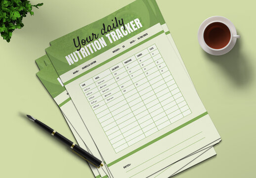 Daily Nutrition Journal Planner