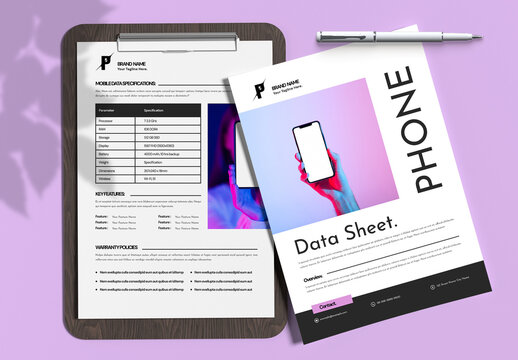 Product Data Sheet Design