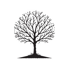 Obraz premium Isolated Tree symbol vector sign illustration