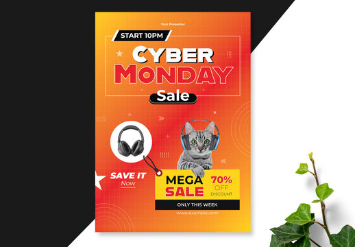 Cyber Monday Flyer Template Layout