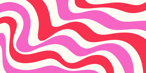 Psychedelic trippy y2k retro background vector design. Groovy abstract hippie pattern. Cool geometric wave texture.