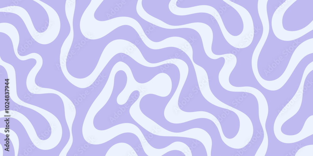 Poster Psychedelic trippy y2k retro background vector design. Groovy abstract hippie pattern. Cool geometric wave texture.