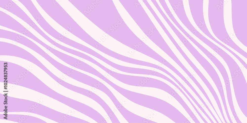 Fototapete Psychedelic trippy y2k retro background vector design. Groovy abstract hippie pattern. Cool geometric wave texture.