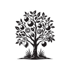 Obraz premium Isolated Tree symbol vector sign illustration