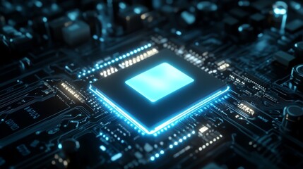 A 3D rendering of a Central Computer Processor CPU