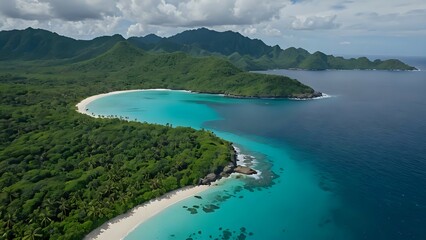 Obraz premium view of a island