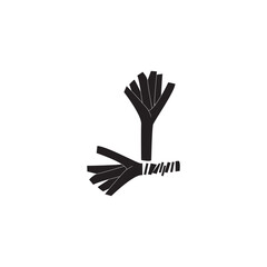Obraz premium LEEKS ICON VECTOR