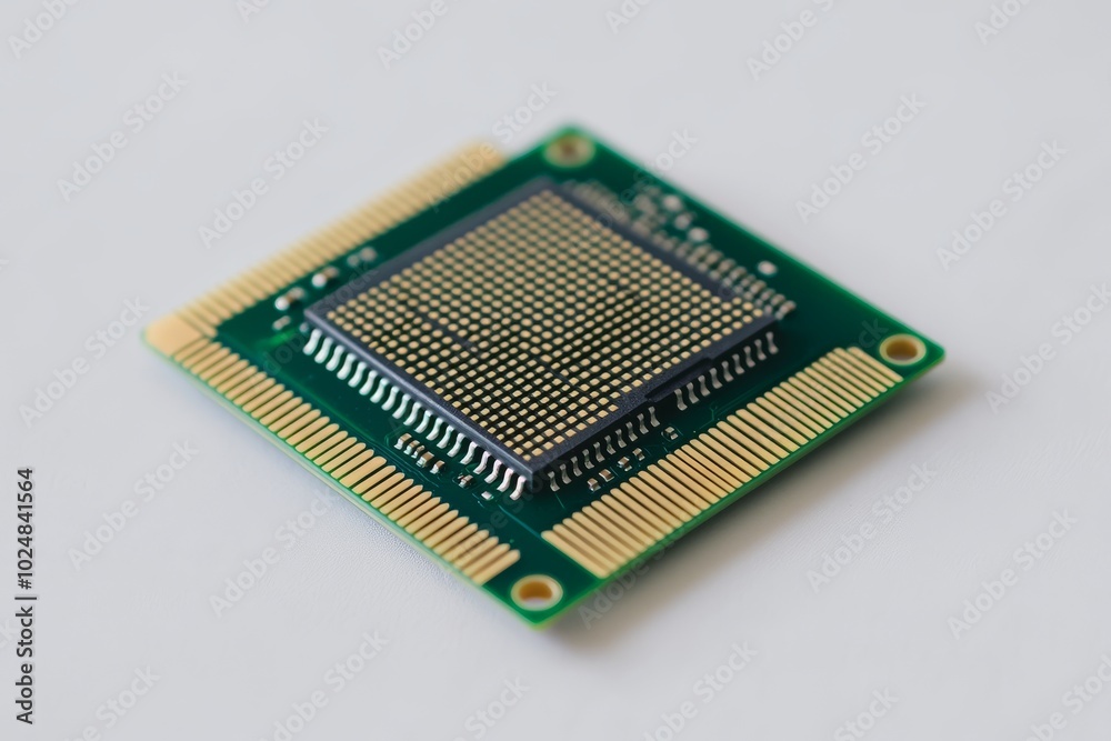 Poster cp - central processing unit - isolated on white background with 2 cpus and 2 sockets