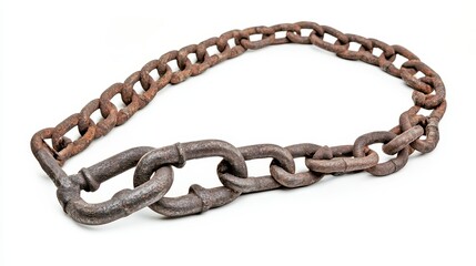Obraz premium The chains or shackles used for shackling prisoners between 1600 and 1800.